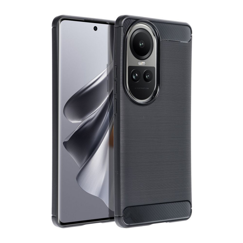 Oppo Reno10 5G Hülle Carbon Elegant  Schwarz