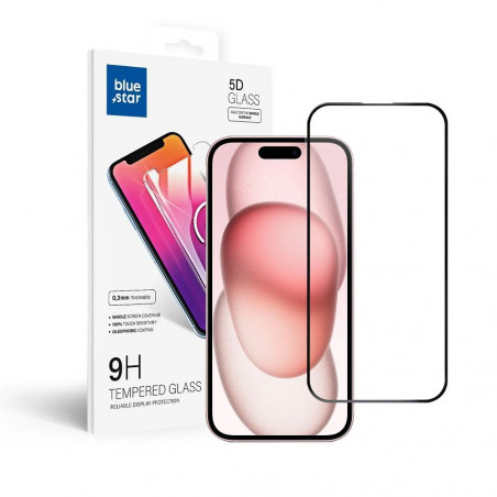 Apple iPhone 15 Panzerglas Blue Star 9H Durchsichtbar