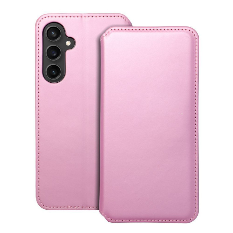 Samsung Galaxy S23 FE Book Handytaschen Dual Pocket book Hell-Pink