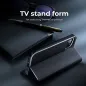 Apple iPhone 15 Pro Book Handytaschen LUNA Book Carbon Kohlenstoff-Faser, Elegant  Schwarz