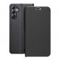 Samsung Galaxy A14 5G Book Handytaschen LUNA Book Carbon Kohlenstoff-Faser, Elegant  Schwarz