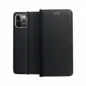 Samsung Galaxy A34 Book Handytaschen LUNA Book Carbon Kohlenstoff-Faser, Elegant  Schwarz