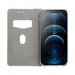 Samsung Galaxy A34 Book Handytaschen LUNA Book Carbon Kohlenstoff-Faser, Elegant  Schwarz
