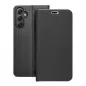 Samsung Galaxy A34 Book Handytaschen LUNA Book Carbon Kohlenstoff-Faser, Elegant  Schwarz