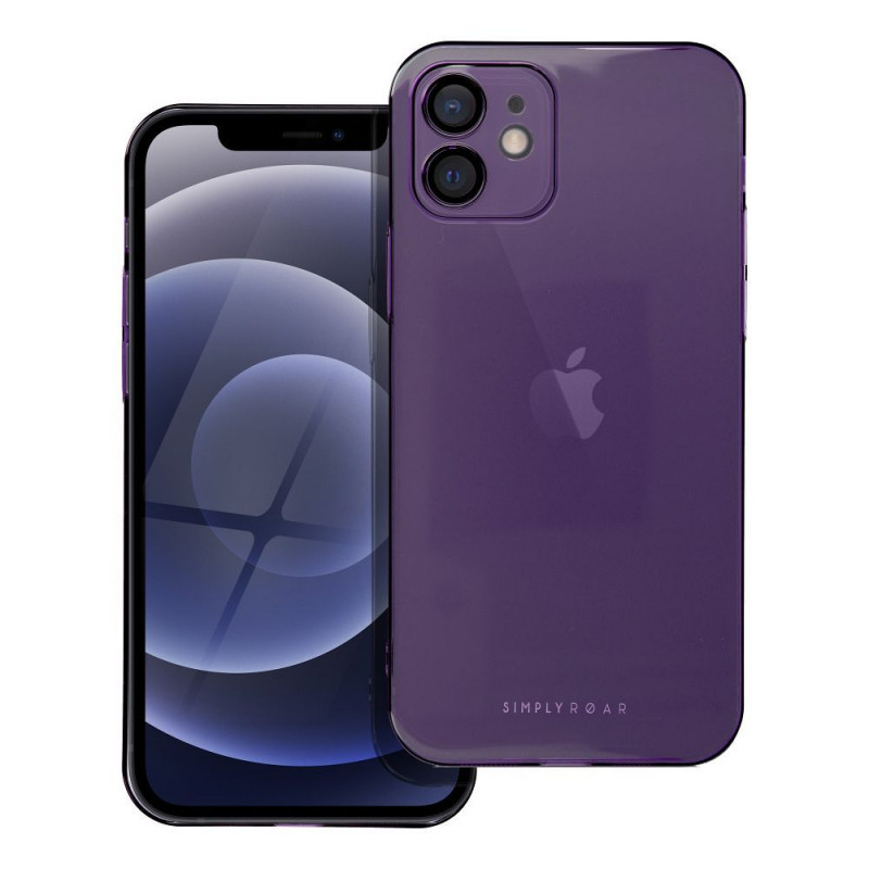 Apple iPhone 12 Hülle Roar Pure Simple Fit  Lila (Purple)