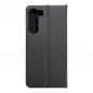 Samsung Galaxy S23 Plus 5G Book Handytaschen LUNA Book Carbon Kohlenstoff-Faser, Elegant  Schwarz