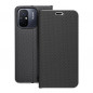 XIAOMI Redmi 12C Book Handytaschen LUNA Book Carbon Kohlenstoff-Faser, Elegant  Schwarz