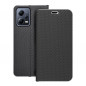 XIAOMI Redmi Note 12 5G Book Handytaschen LUNA Book Carbon Kohlenstoff-Faser, Elegant  Schwarz
