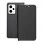 XIAOMI Redmi Note 12 Pro 5G Book Handytaschen LUNA Book Carbon Kohlenstoff-Faser, Elegant  Schwarz