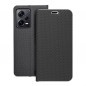 XIAOMI Redmi Note 12 Pro Plus 5G Book Handytaschen LUNA Book Carbon Kohlenstoff-Faser, Elegant  Schwarz