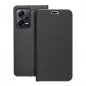 XIAOMI Redmi Note 12 Pro Plus 5G Book Handytaschen LUNA Book Carbon Kohlenstoff-Faser, Elegant  Schwarz