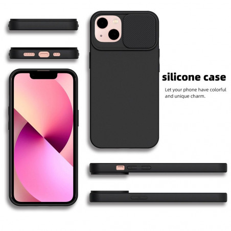 Apple iPhone 15 Pro Hülle Slide Schwarz