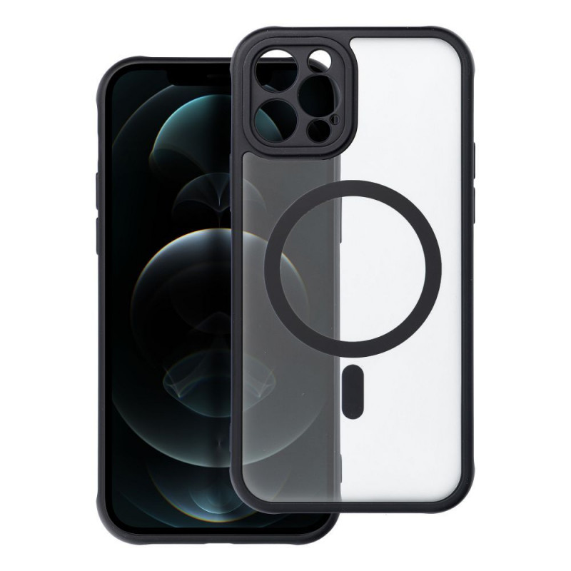 Apple iPhone 12 Pro Hülle Full Matte Mag Cove MagSAFE  Schwarz