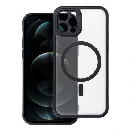 Apple iPhone 12 Pro Hülle Full Matte Mag Cove MagSAFE  Schwarz