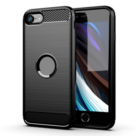 Apple iPhone 7 Plus Hülle Carbon Elegant  Schwarz