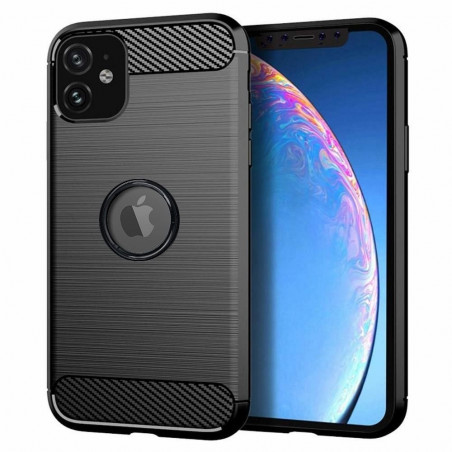 Apple iPhone 11 Hülle Carbon Elegant  Schwarz