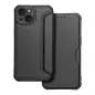 Apple iPhone 15 Book Handytaschen Razor Book Kohlenstoff-Faser, Kohlenstoffmuster  Schwarz
