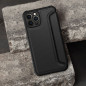 Apple iPhone 15 Plus Book Handytaschen Razor Book Kohlenstoff-Faser, Kohlenstoffmuster  Schwarz