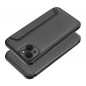 Apple iPhone 15 Plus Book Handytaschen Razor Book Kohlenstoff-Faser, Kohlenstoffmuster  Schwarz