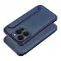 Apple iPhone 15 Pro Book Handytaschen Razor Book Kohlenstoff-Faser, Kohlenstoffmuster  Blau