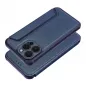 Apple iPhone 15 Pro Max Book Handytaschen Razor Book Kohlenstoff-Faser, Kohlenstoffmuster  Blau