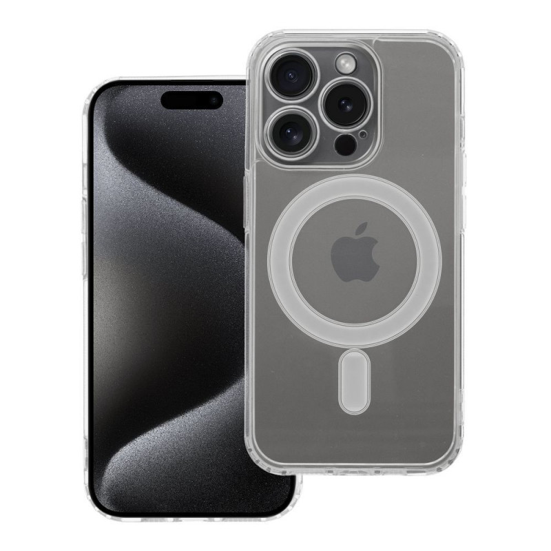 Apple iPhone 15 Pro Hülle Clear Mag Cover MagSAFE  Durchsichtbar
