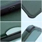 Apple iPhone 15 Pro Max Book Handytaschen Razor Book Kohlenstoff-Faser, Kohlenstoffmuster  Dunkelgrün