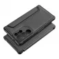 Samsung Galaxy S24 ULTRA Book Handytaschen Razor Book Kohlenstoff-Faser, Kohlenstoffmuster  Schwarz