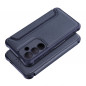 Samsung Galaxy S24 Book Handytaschen Razor Book Kohlenstoff-Faser, Kohlenstoffmuster  Blau