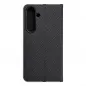 Samsung Galaxy S24 Book Handytaschen LUNA Book Carbon Kohlenstoff-Faser, Elegant  Schwarz