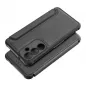 Samsung Galaxy S24 PLUS Book Handytaschen Razor Book Kohlenstoff-Faser, Kohlenstoffmuster  Schwarz