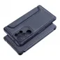 Samsung Galaxy S24 ULTRA Book Handytaschen Razor Book Kohlenstoff-Faser, Kohlenstoffmuster  Blau
