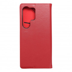Samsung Galaxy S24 ULTRA Book Handytaschen Leather case SMART PRO Elegant  Rotwein