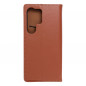 Samsung Galaxy S24 ULTRA Book Handytaschen Leather case SMART PRO Elegant  Braun