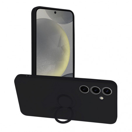 Samsung Galaxy S24 PLUS Hülle Silicone ring Schwarz