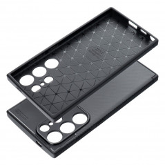 Samsung Galaxy S24 ULTRA Hülle Carbon premium Elegant  Schwarz
