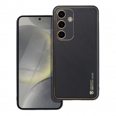 Samsung Galaxy S24 Hülle Leather Schwarz