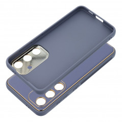 Samsung Galaxy S24 Hülle Leather Blau