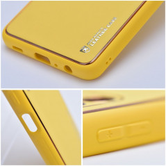 Samsung Galaxy S24 PLUS Hülle Leather Gelb