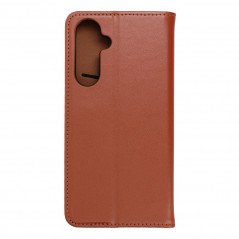 Samsung Galaxy S23 FE Book Handytaschen Leather case SMART PRO Elegant  Braun