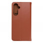 Samsung Galaxy S23 FE Book Handytaschen Leather case SMART PRO Elegant  Braun