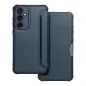 Samsung Galaxy S23 FE Book Handytaschen Razor Book Kohlenstoff-Faser, Kohlenstoffmuster  Blau