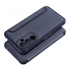 Samsung Galaxy S23 FE Book Handytaschen Razor Book Kohlenstoff-Faser, Kohlenstoffmuster  Blau