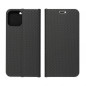 Samsung Galaxy S23 FE Book Handytaschen LUNA Book Carbon Kohlenstoff-Faser, Elegant  Schwarz