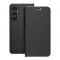 Samsung Galaxy S23 FE Book Handytaschen LUNA Book Carbon Kohlenstoff-Faser, Elegant  Schwarz