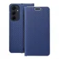 Samsung Galaxy A35 Book Handytaschen LUNA Book Carbon Kohlenstoff-Faser, Elegant  Blau