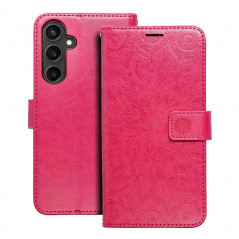 Samsung Galaxy S23 FE Book Handytaschen MEZZO Book Mandala  Magenta