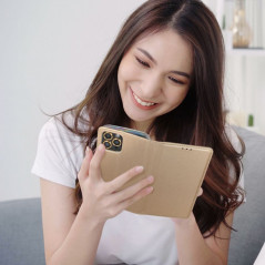 Samsung Galaxy A35 Book Handytaschen Smart Case Book Gold