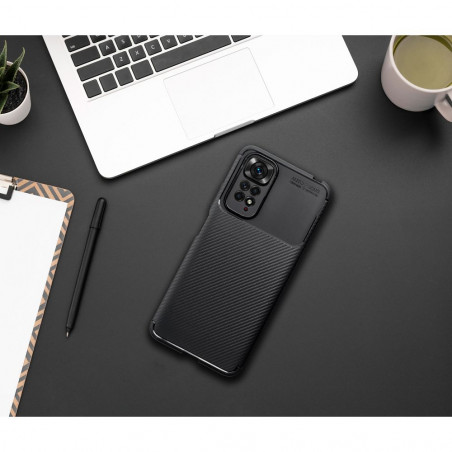 XIAOMI Redmi 12C Hülle Carbon premium Elegant  Schwarz