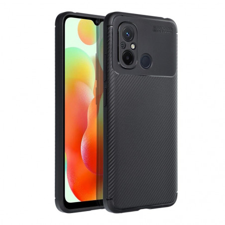 XIAOMI Redmi 12C Hülle Carbon premium Elegant  Schwarz